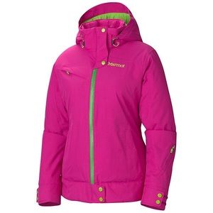 Marmot sublette ski winter coat jacket, size s, pink